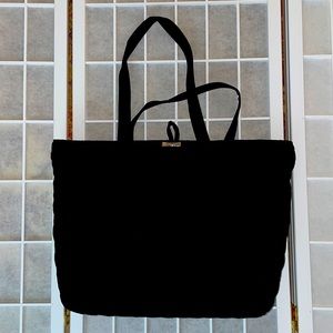 Vera Bradley Microfiber Black Tote Used with Tag